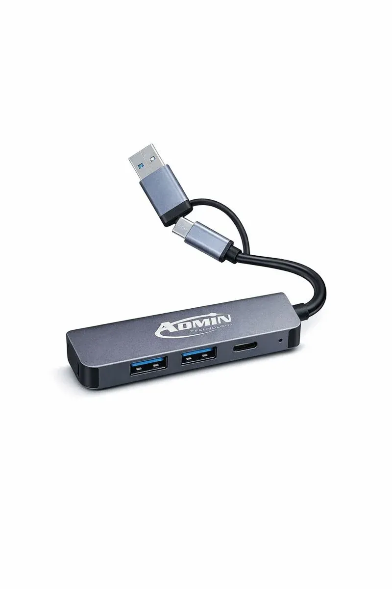 USB +Type-C to 3PORT USB 3.0 +1PORT Type-C Adapter (4 Ports)