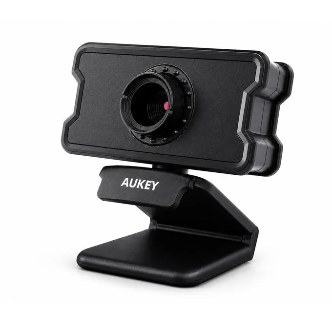 Aukey 1080P Full HD Webcam with Built-in Microphone & Plug-and-Play USB – Clear Video & Crisp Audio for Everyday Use