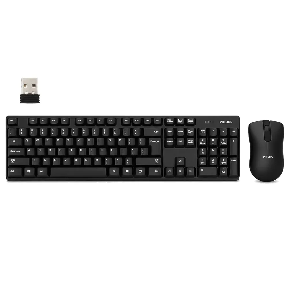 PHILIPS C501 Wireless- Rechargeable - 2.4 GHz Connection Keyboard-mouse combo
