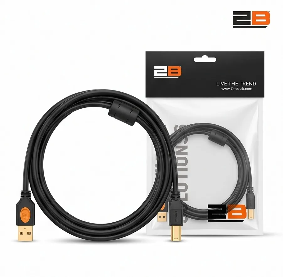 2B (DC107) Printer Cable USB 2.0 -1.8M