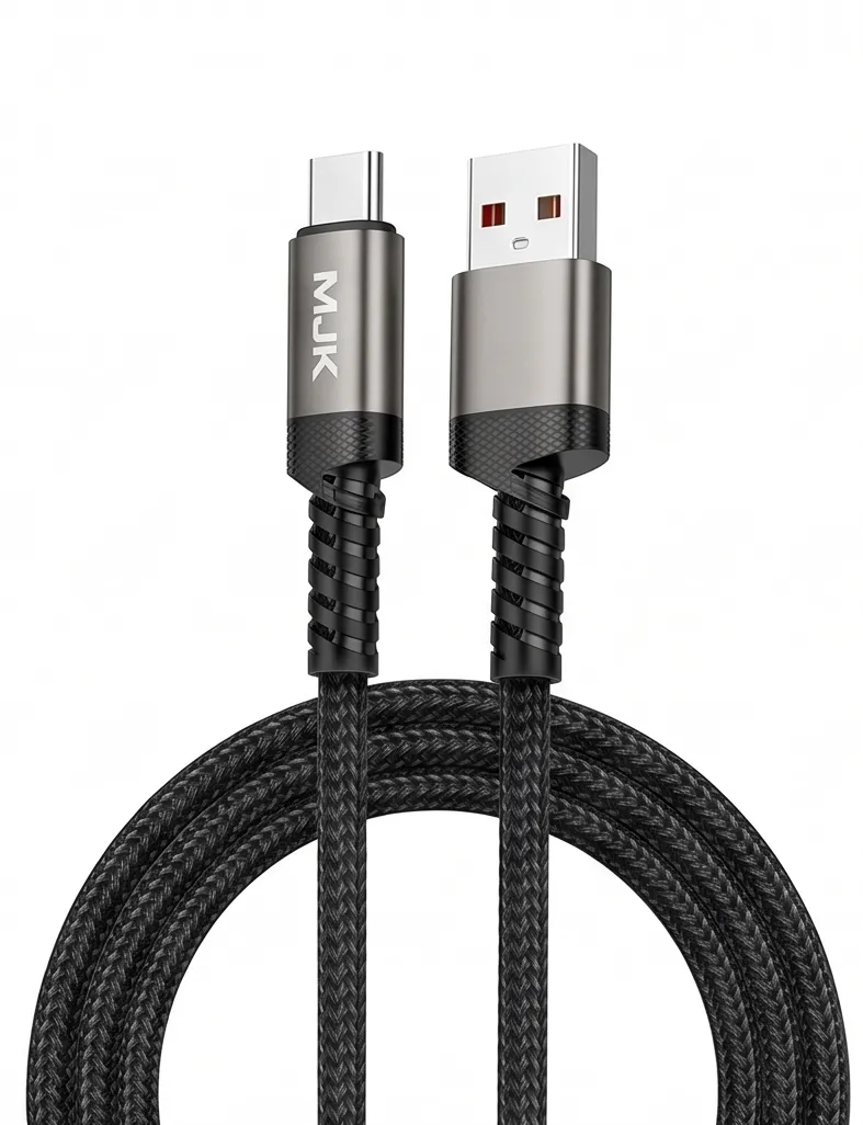 MJK MC-45 65W Super Fast Charging Braided Data Cable (USB-C to USB-A, 100cm)