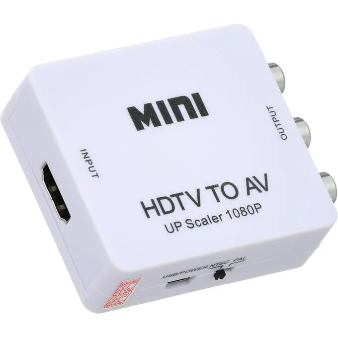 Mini hd video converter box hdmi to av/cvbs l/r video adapter 1080p hdmi2av