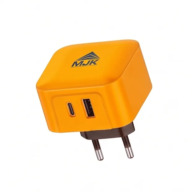 MJK Ultra-Fast 45W GaN Dual-Port Wall Charger (360° Rotatable)